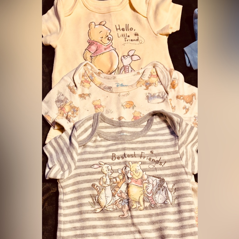 Disney Best Friends Baby Bodysuits - Gray and Cream